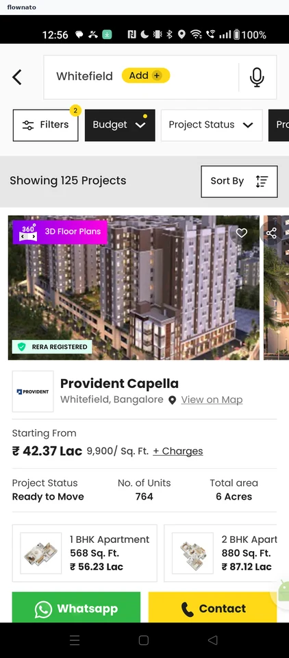 Squareyards: Sorted by price