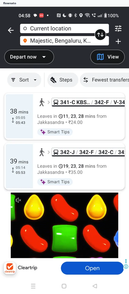 Moovit: Route results
