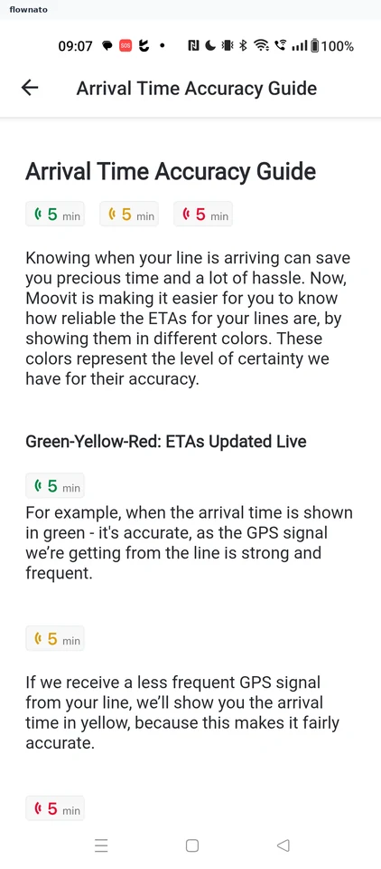 Moovit: Arrival Time Accuracy Guide