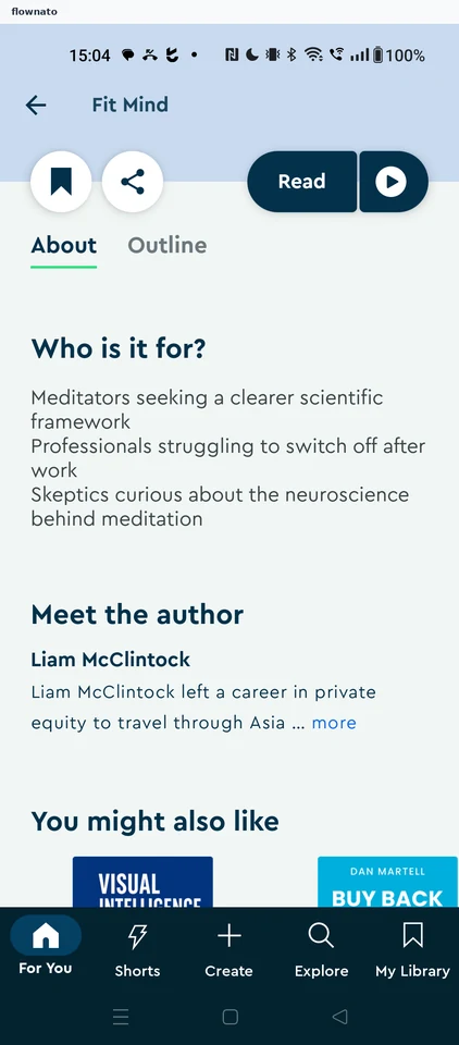 Blinkist: Book detail
