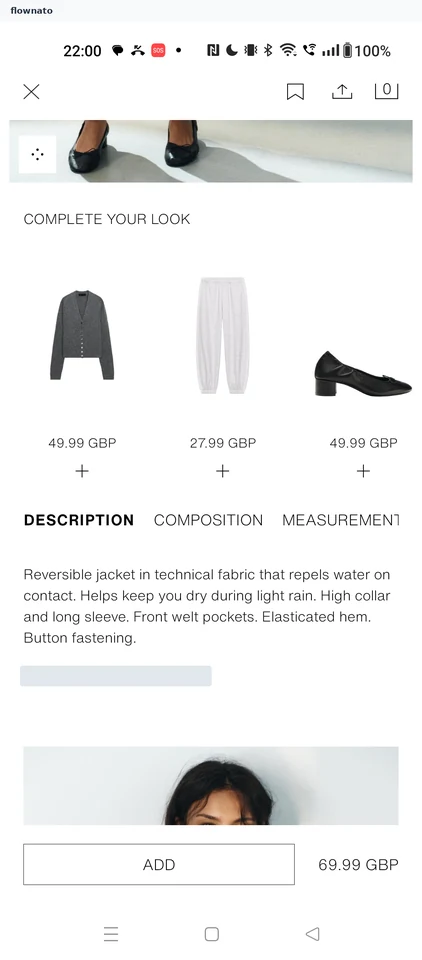 ZARA: Product detail