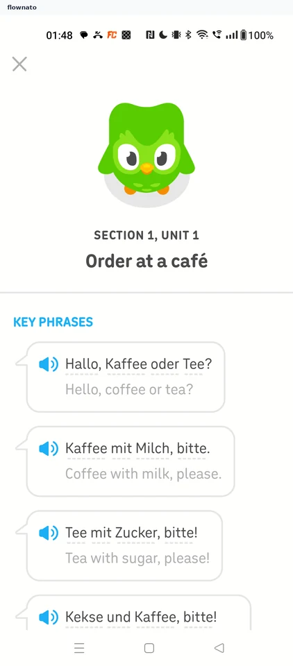 Duolingo: Key phrases