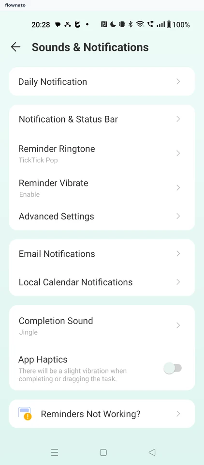 TickTick: Sounds & Notifications