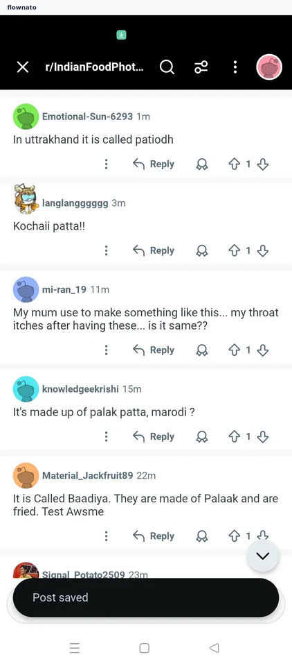 Reddit: Post saved