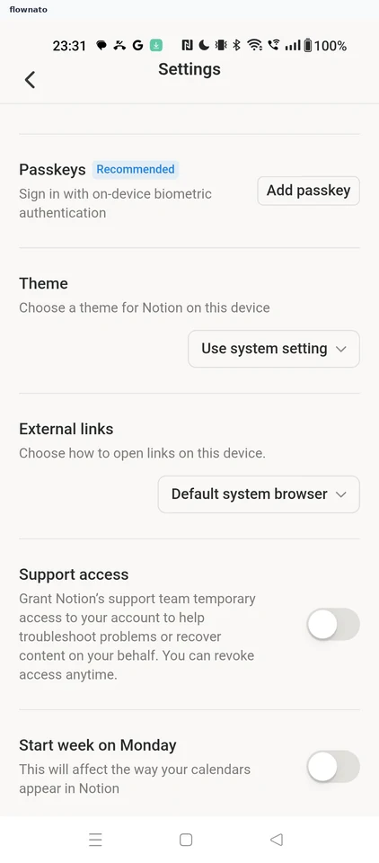 Notion: Theme setting