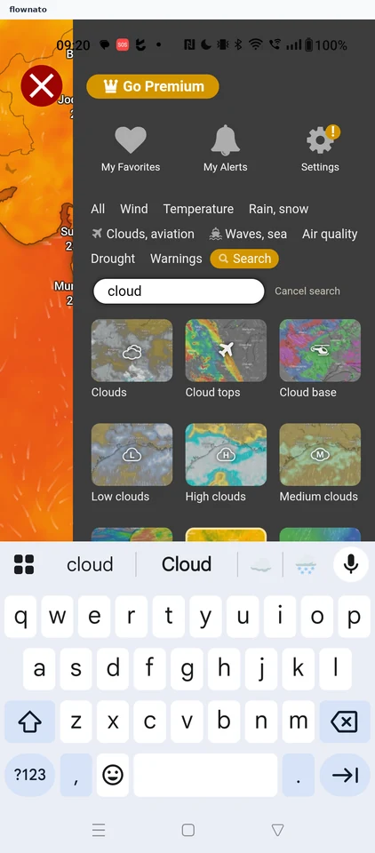 Windy: Menu