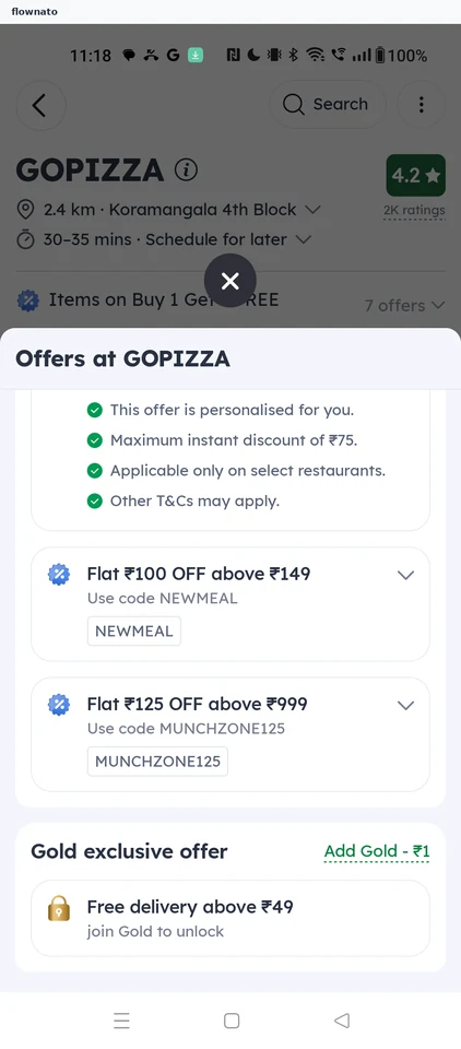 Zomato: Offers