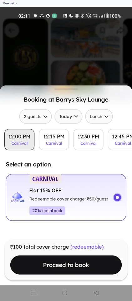 Zomato: Time slots
