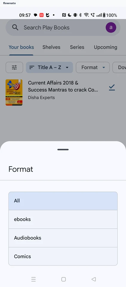 Google Play Books: Library