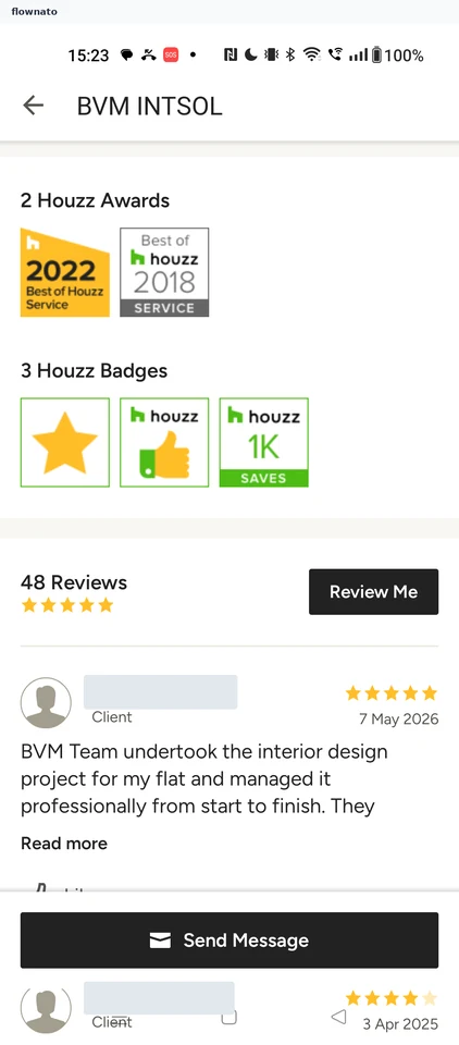 Houzz: Pro profile
