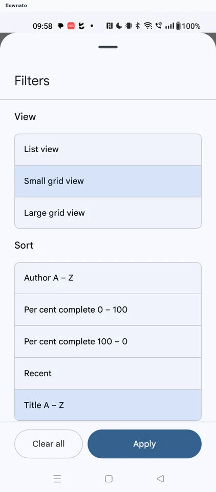Google Play Books: Library