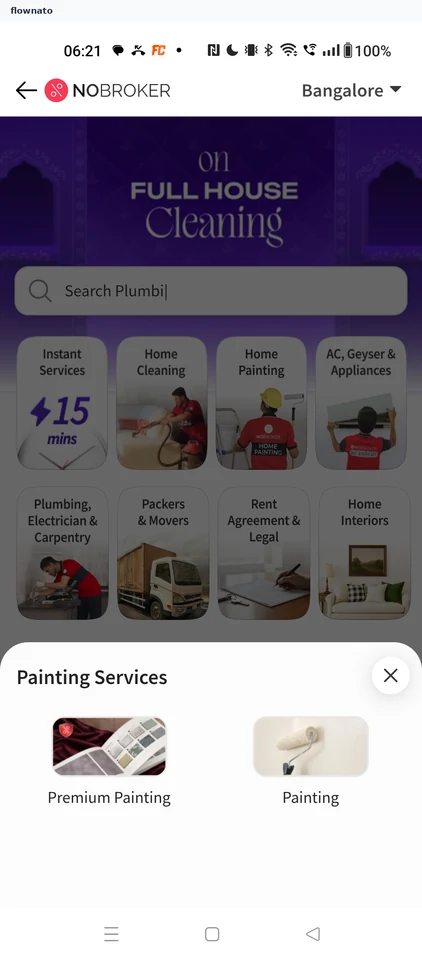 NoBroker: Choose Premium Painting