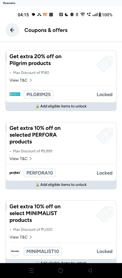 Tata 1mg: More locked brand coupons
