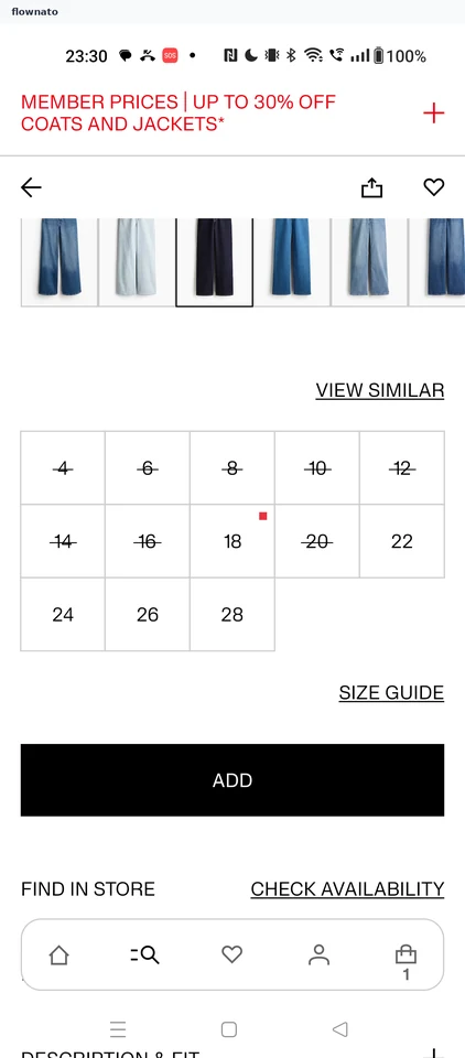 H&M: Product detail