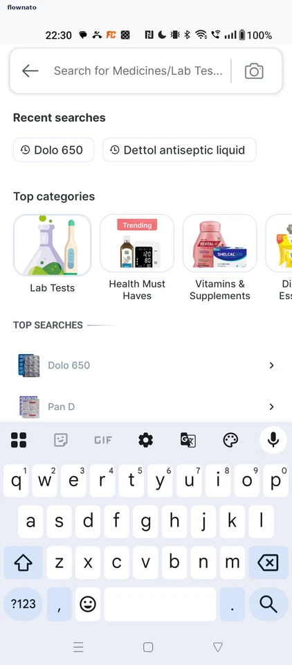 PharmEasy: Open search