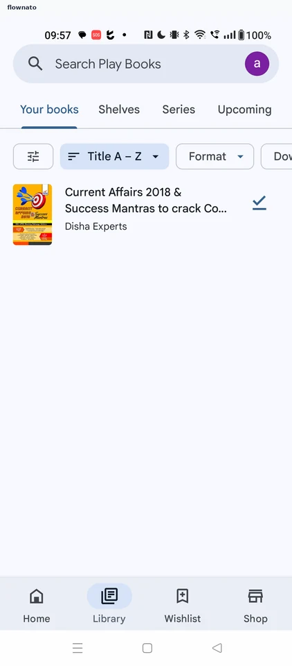 Google Play Books: Library