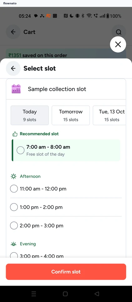 Tata 1mg: Today's slots