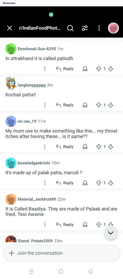 Reddit: Comment thread