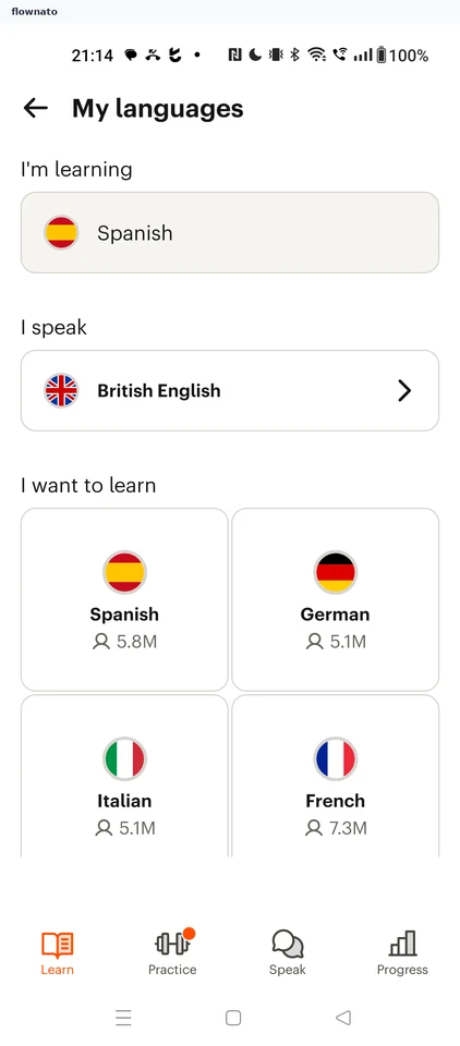 Babbel: Course languages