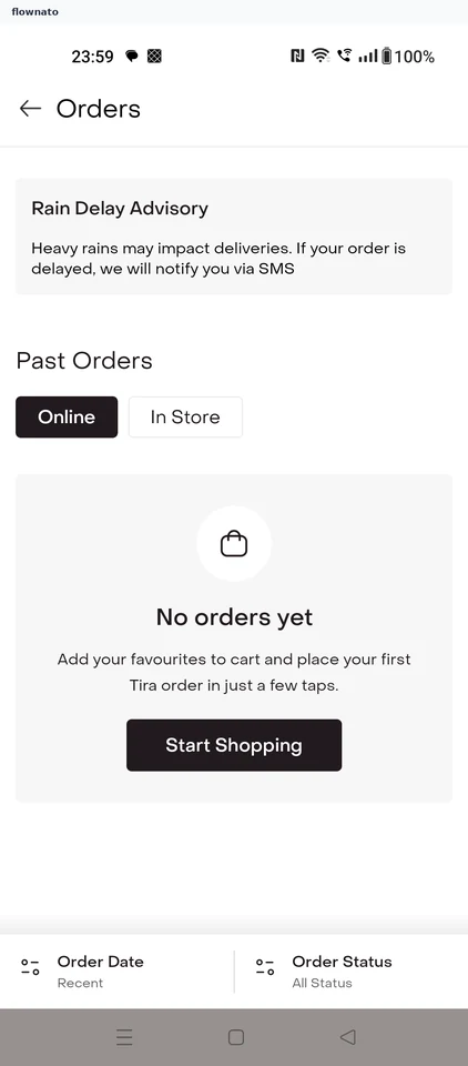 Tira: Review online orders