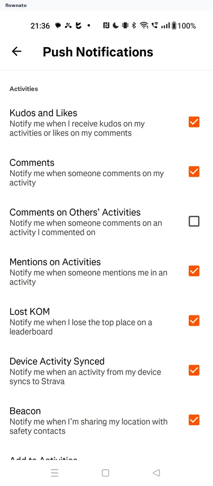 Strava: Push Notifications