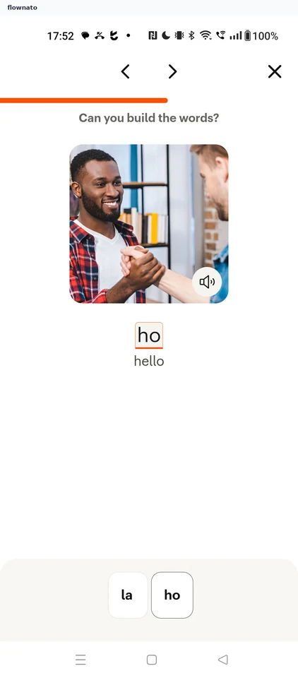 Babbel: Word building exercise