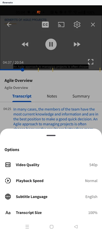 Coursera: Choose Playback Speed
