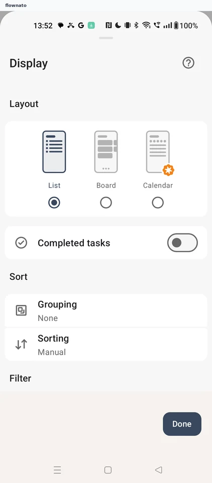 Todoist: Display options