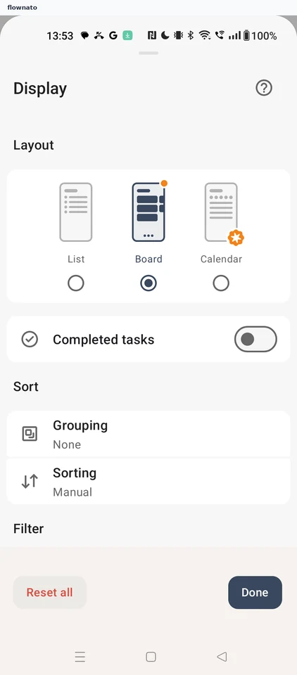 Todoist: Display options