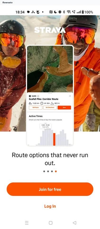 Strava: Welcome carousel