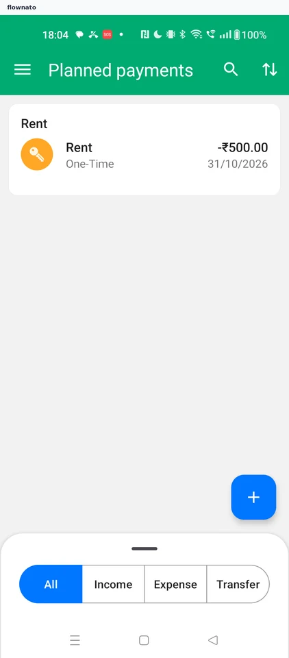 Wallet: Planned payments