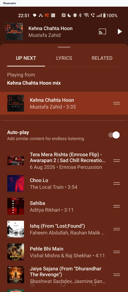 YouTube Music: Paused