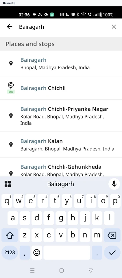 Chalo: Choose the origin