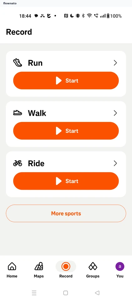 Strava: Record