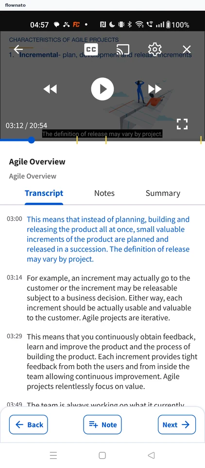 Coursera: Lecture paused