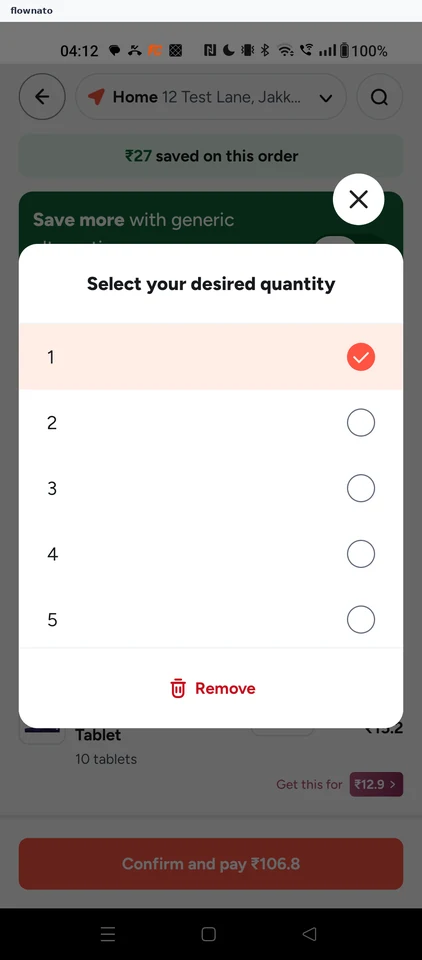 Tata 1mg: Choose a quantity