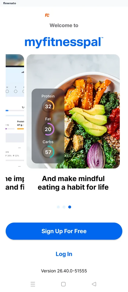 MyFitnessPal: Last carousel page