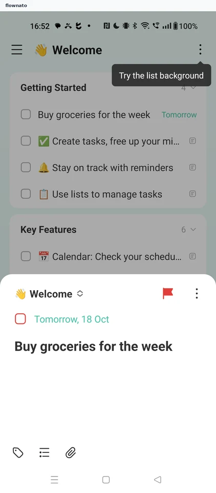 TickTick: Task detail