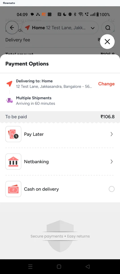 Tata 1mg: Cash on delivery option