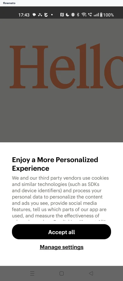 Babbel: Cookie and tracking consent sheet