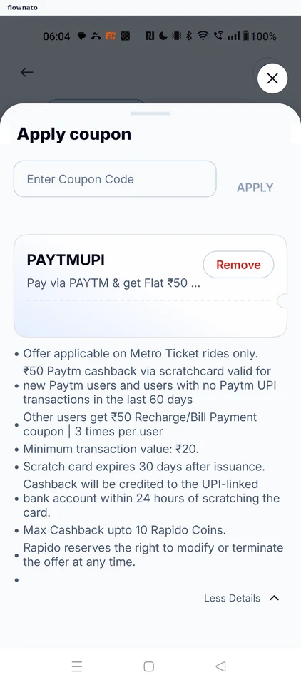 Read the offer terms