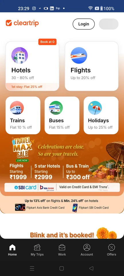 Cleartrip: Choose Flights