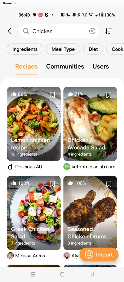 Samsung Food: Search results