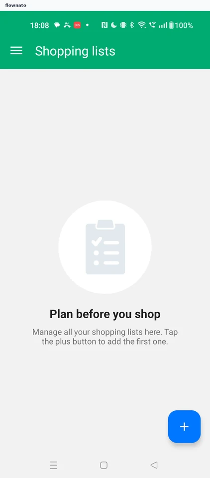 Wallet: Shopping lists