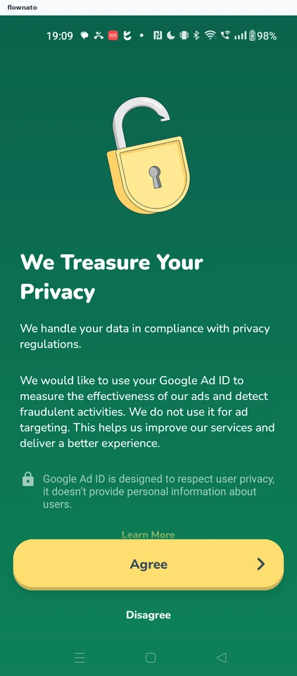 Daylio: Privacy consent