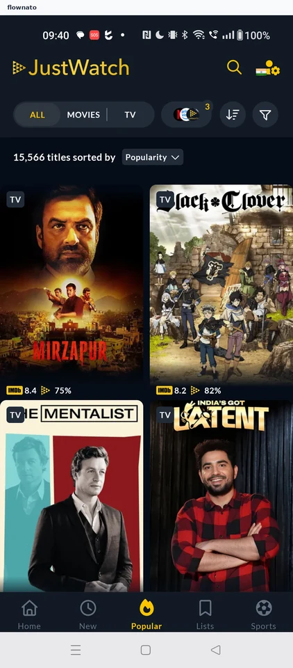 JustWatch: Popular