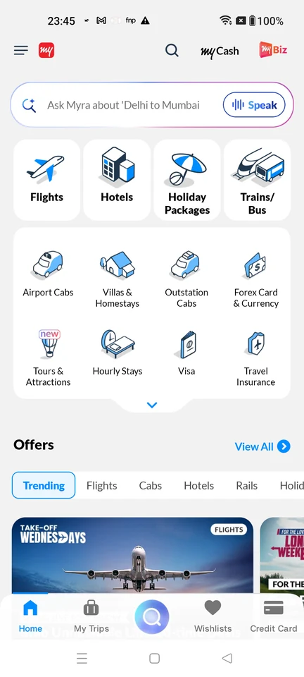 MakeMyTrip: MakeMyTrip home