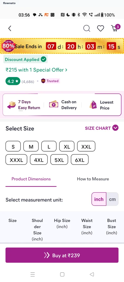 Meesho Product details