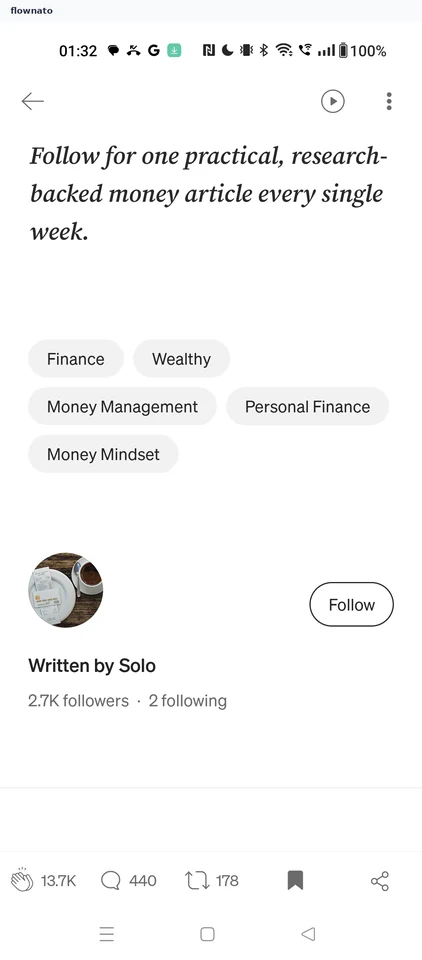 Medium: Story page