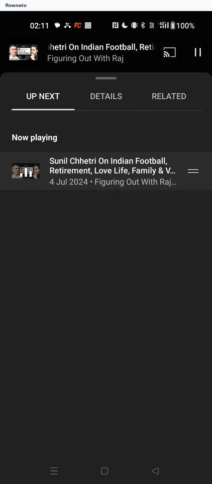 YouTube Music: Up next queue